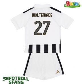 Juventus Nick Woltemade #27 Hemmaställ Barn 2026-27 Kortärmad (+ Korta byxor)